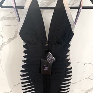 Herve Leger halter dress
